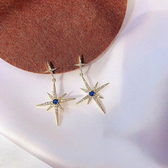 Gold Moon & Star - Earring